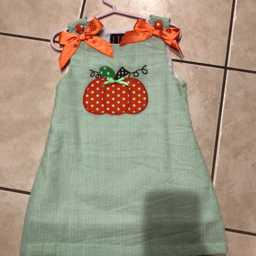 Toddler pumpkin dress